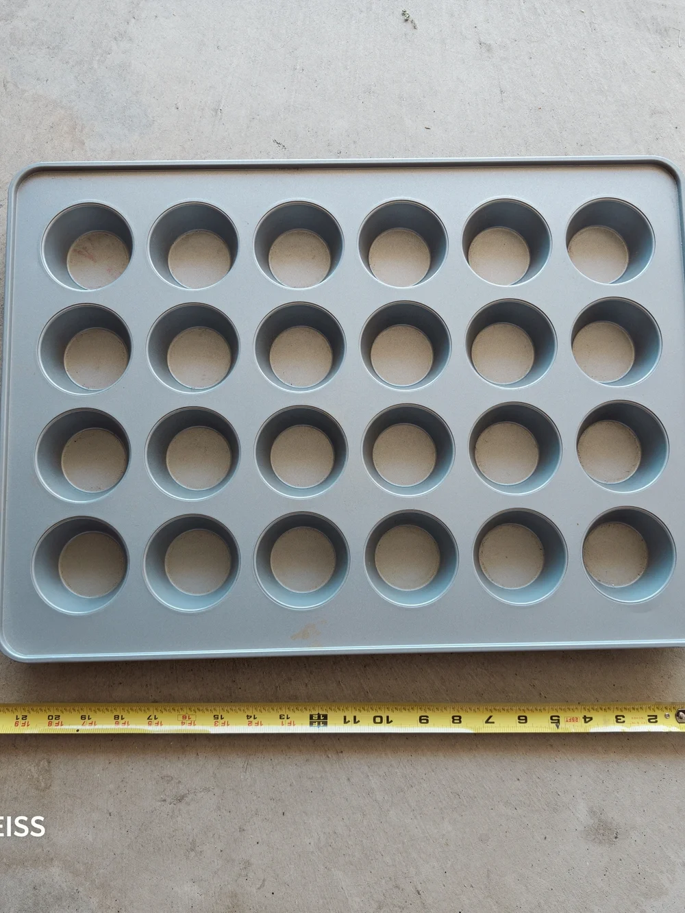 Nonstick 24-Cup Mini Muffin Pan in Light Blue